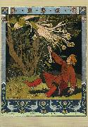 Ivan Bilibin Ivan Tsarevich catching the Firebird's feather 1899 oil painting